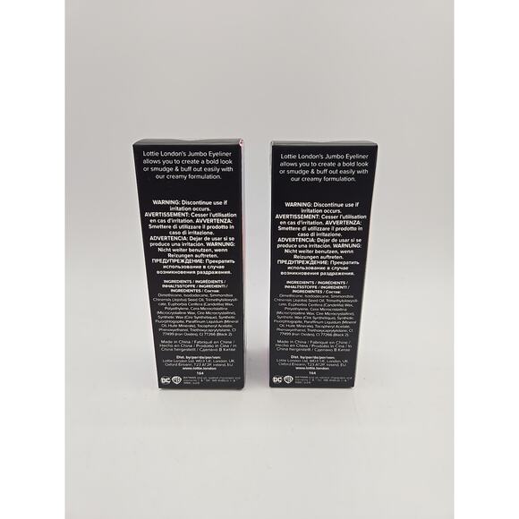 NEW Lot of 2 Lottie London x Harley Quinn Jumbo Eyeliner Crayon Black LHQ008 - Picture 3 of 4
